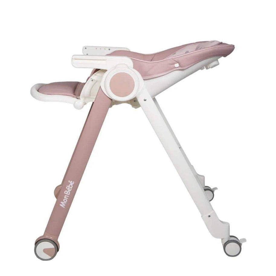 CHAISE HAUTE ÉVOLUTIVE ROSE – MON BÉBÉ - mon bebe - pour bébé Maroc -www.babyboss.ma