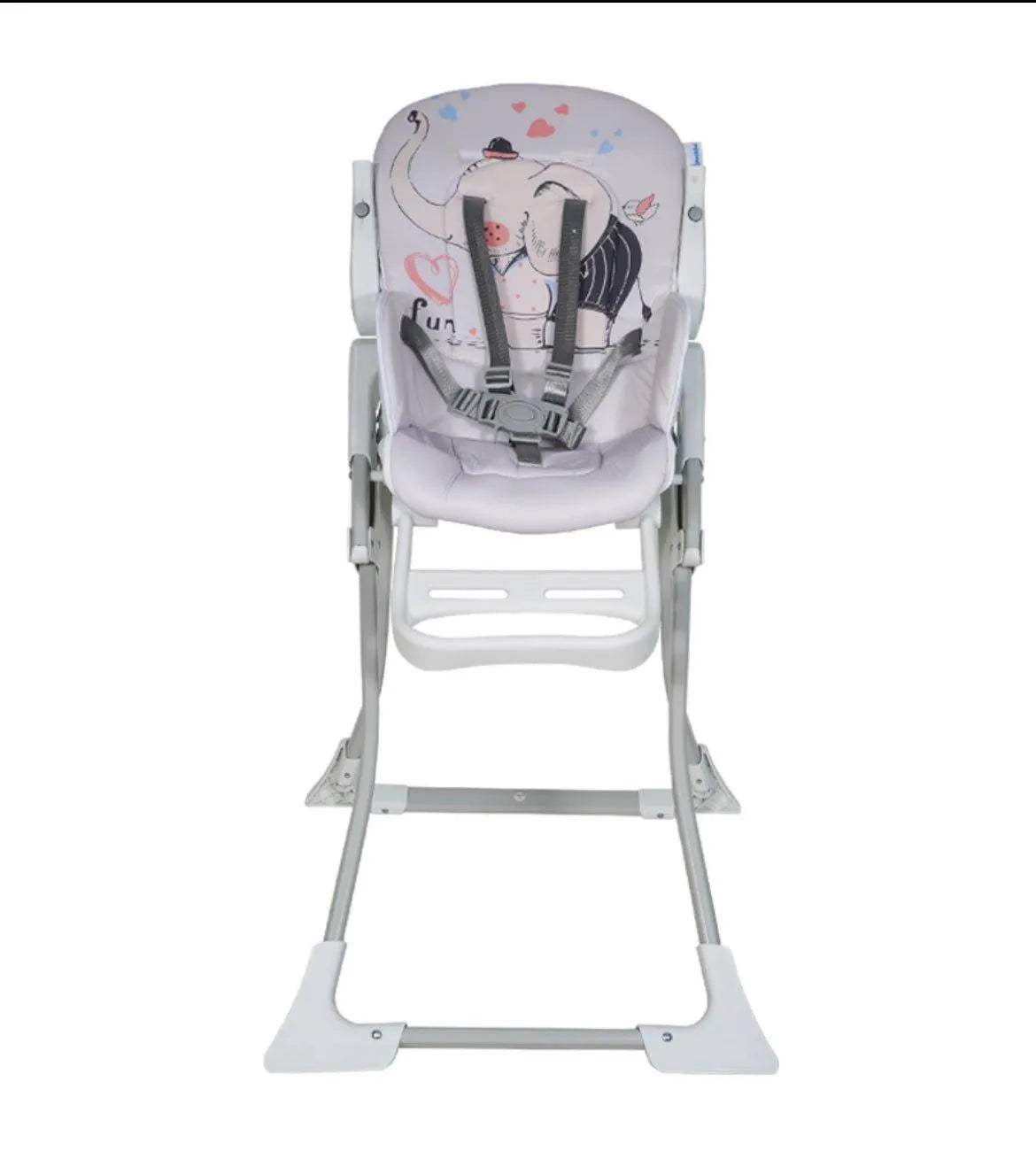 CHAISE HAUTE GRIS JUNGLE – MON BÉBÉ - mon bebe - pour bébé Maroc -www.babyboss.ma
