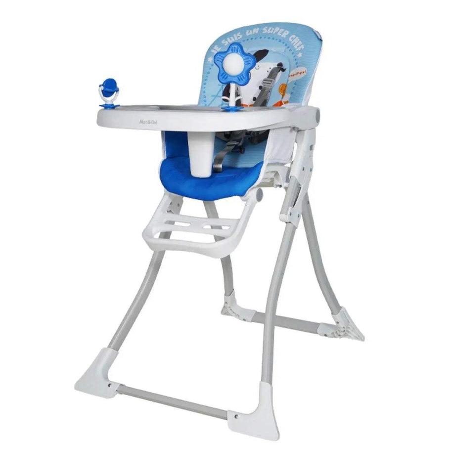 CHAISE HAUTE JUNGLE BLEU – MON BÉBÉ - mon bebe - pour bébé Maroc -www.babyboss.ma