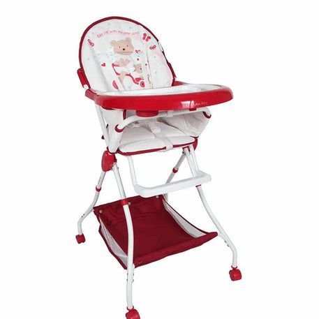Chaise haute rouge -MON BEBE - mon bebe - Chaise Haute pour bébé Maroc -www.babyboss.ma