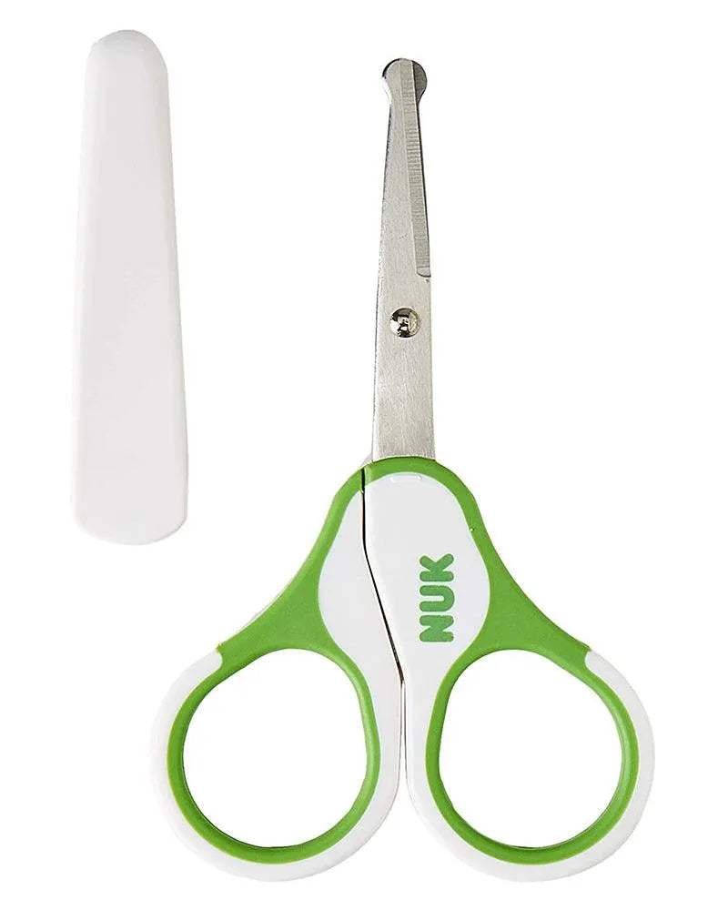 Ciseaux avec étui NUK - Vert - NUK - Manucure pour bébé Maroc -www.babyboss.ma