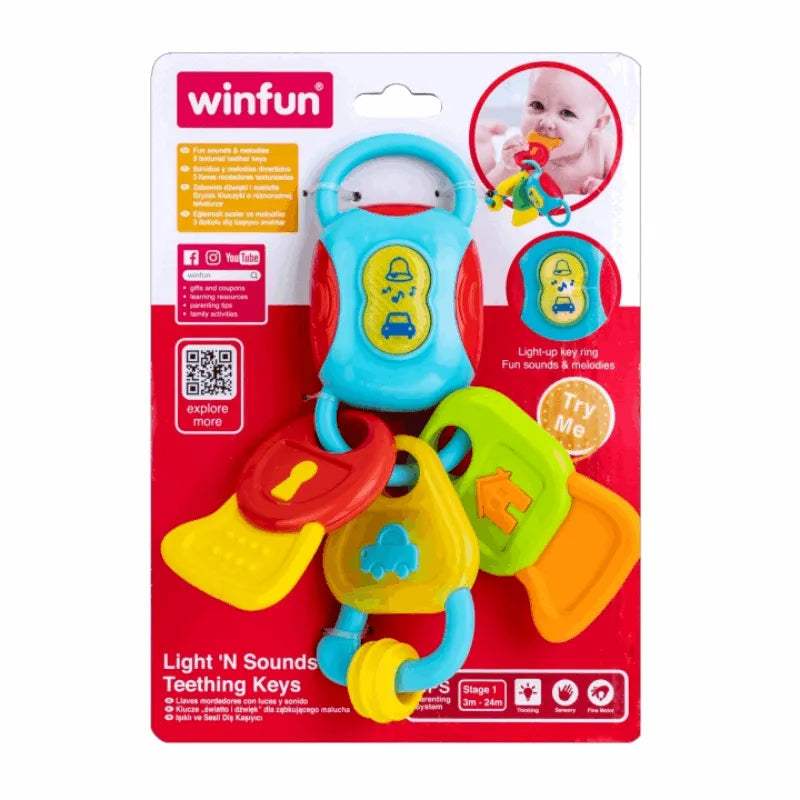Clés de dentition Light ‘N Sounds - Winfun - pour bébé Maroc -www.babyboss.ma