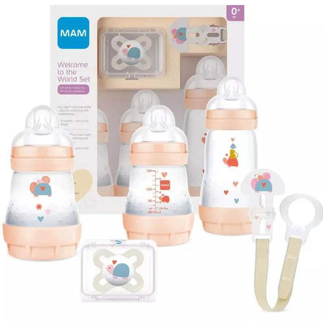 Coffret cadeau Nouveau-né MAM - Corail - MAM - Biberon pour bébé Maroc -www.babyboss.ma