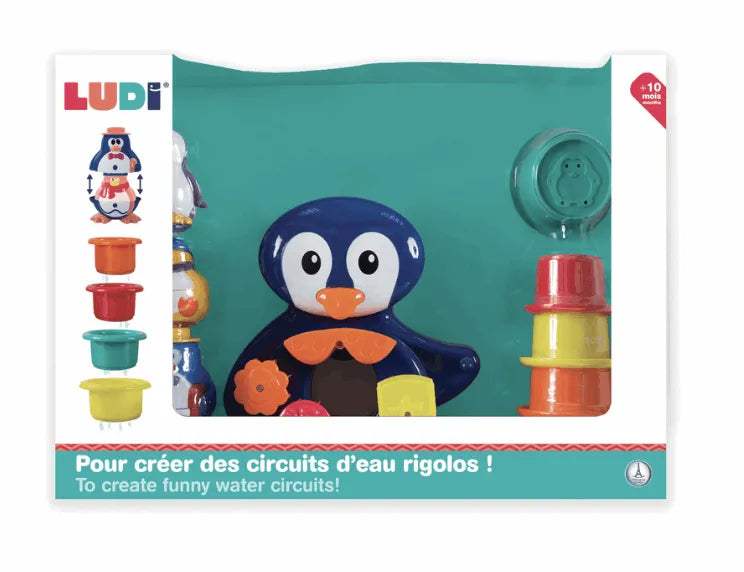 COFFRET DE BAIN PINGOUIN - Ludi - Hygiène et Soin pour bébé Maroc -www.babyboss.ma