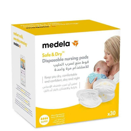 Coussinets d'allaitement jetables Medela - 30 unités - Medela - Coussinet d'allaitement pour bébé Maroc -www.babyboss.ma