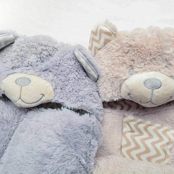 Couverture Pompom bear à capuchon – Mora - Mora - pour bébé Maroc -www.babyboss.ma