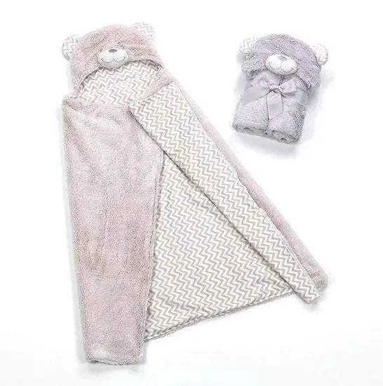 couverture_pompom_bear_capuchon_mora-44973785219383-bebe-babyboss.ma-maroc - Babyboss.ma -bebe-maroc