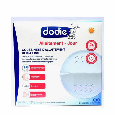 Dodie Coussinet d'allaitement Jour - 30 unités - Dodie - Coussinet d'allaitement pour bébé Maroc -www.babyboss.ma
