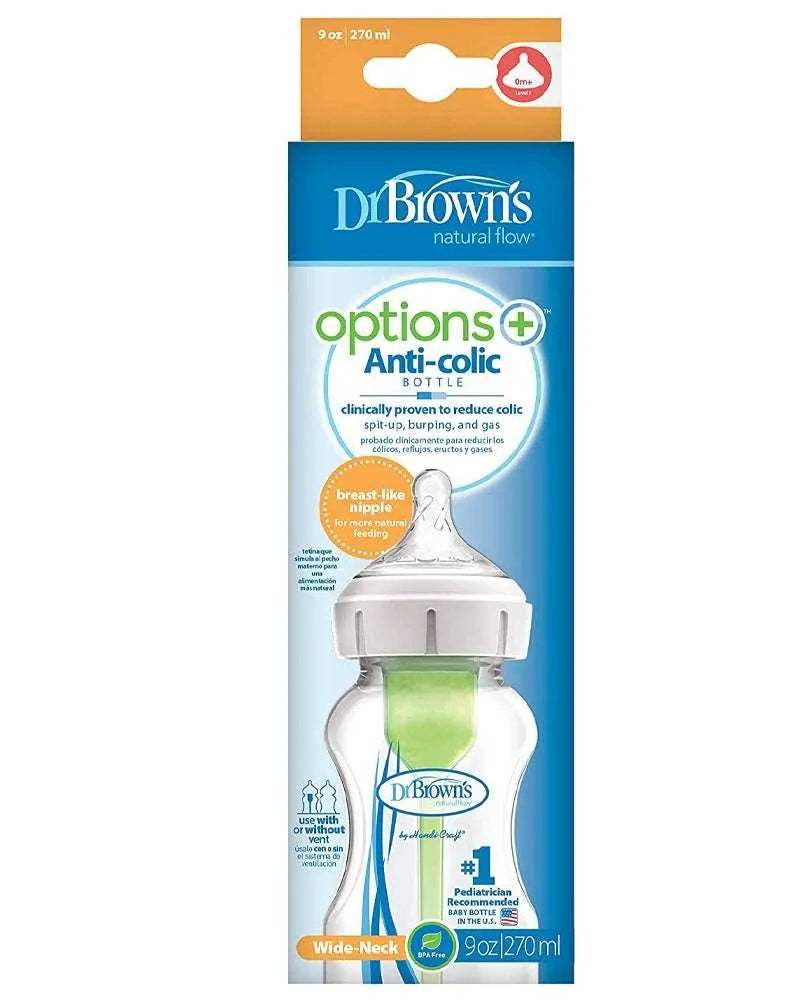 Dr. Brown's Biberon 270ml Cole large 0M+ - Dr. Brown's - Biberon pour bébé Maroc -www.babyboss.ma