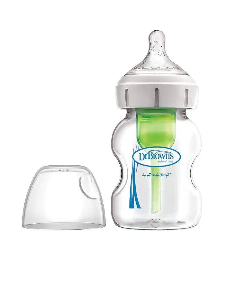Dr. Brown's Biberon Cole Large en verre - 150ml - Dr. Brown's - Biberon pour bébé Maroc -www.babyboss.ma