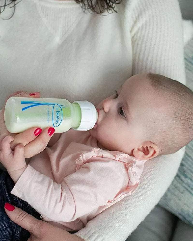 Dr. Brown's Biberon en verre Cole étroit - 120ml - Dr. Brown's - Biberon pour bébé Maroc -www.babyboss.ma