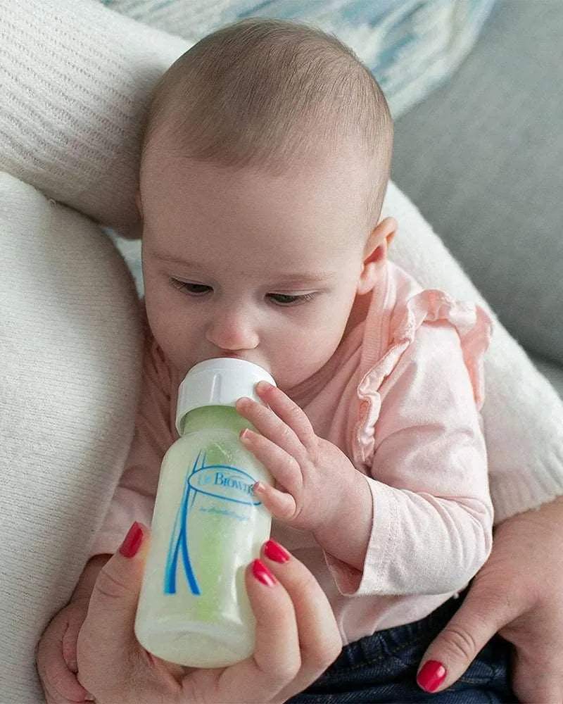 Dr. Brown's Biberon en verre Cole étroit - 120ml - Dr. Brown's - Biberon pour bébé Maroc -www.babyboss.ma