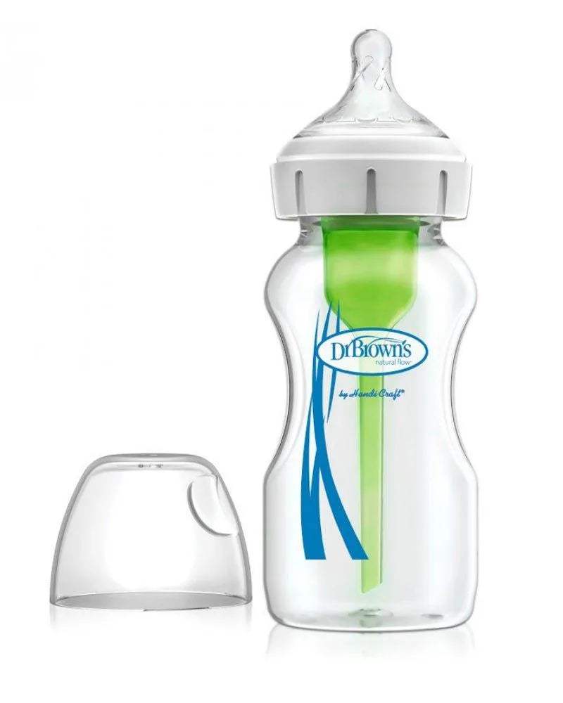 Dr. Brown's Biberon en verre Cole large - 270ml - Dr. Brown's - Biberon pour bébé Maroc -www.babyboss.ma