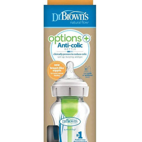 Dr. Brown's Biberon en verre Cole large - 270ml - Dr. Brown's - Biberon pour bébé Maroc -www.babyboss.ma