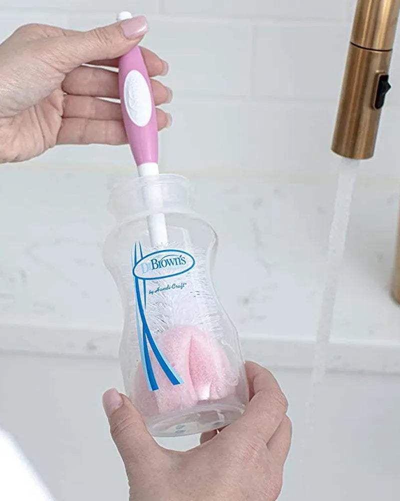 Dr. Brown's Brosse nettoyage biberons - Rose - Dr. Brown's - Goupillons pour bébé Maroc -www.babyboss.ma