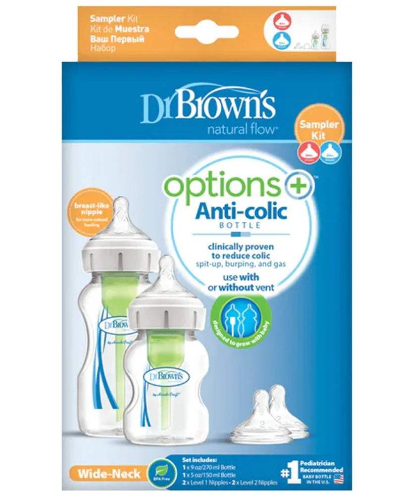 Dr. Brown's Pack 2 biberons + 2 tétines - Dr. Brown's - Biberon pour bébé Maroc -www.babyboss.ma