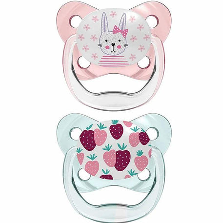 Dr. Brown's Pack de 2 Sucettes Orthodontiques Stage1 0-6M - Lapin Fraise - Dr. Brown's - Sucettes pour bébé Maroc -www.babyboss.ma