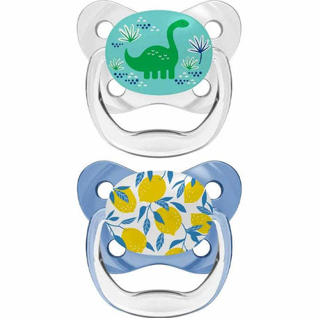Dr. Brown's Pack de 2 Sucettes Orthodontiques Stage2 6-18M - Dinosaure - Dr. Brown's - Sucettes pour bébé Maroc -www.babyboss.ma