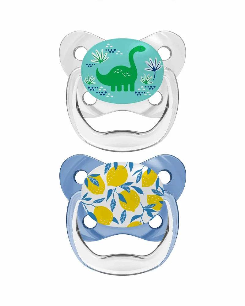 Dr. Brown's Pack de 2 Sucettes Orthodontiques Stage2 6-18M - Dinosaure - Dr. Brown's - Sucettes pour bébé Maroc -www.babyboss.ma