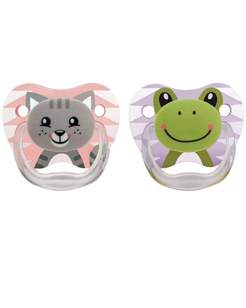 Dr. Brown's Pack de 2 Sucettes Stage1 0-6M - Girl Animal - Dr. Brown's - Sucettes pour bébé Maroc -www.babyboss.ma