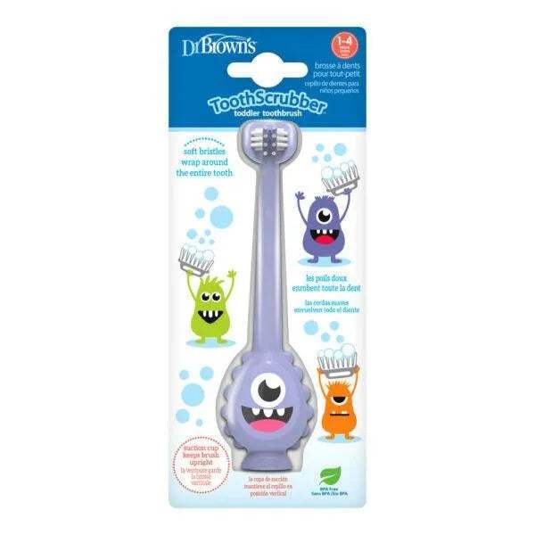 Dr. Brown’s Première brosse à dents de bébé Monstre - Dr. Brown's - pour bébé Maroc -www.babyboss.ma