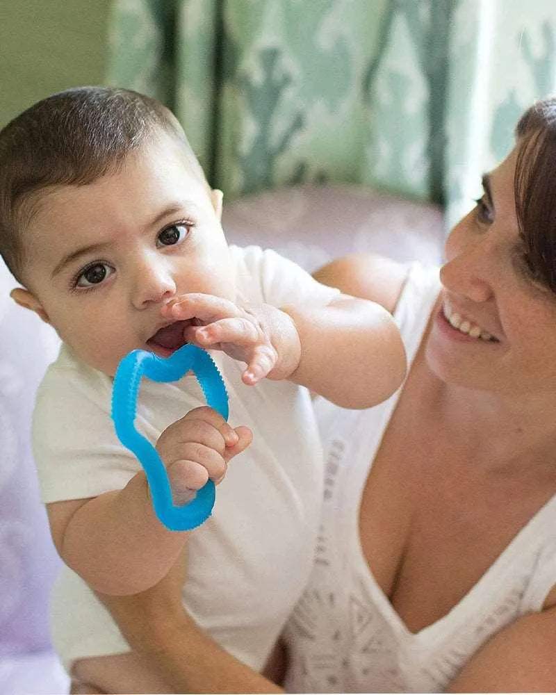 حلقة التسنين فليكسيز 3M+ من دكتور براون - أزرق - BABYBOSS