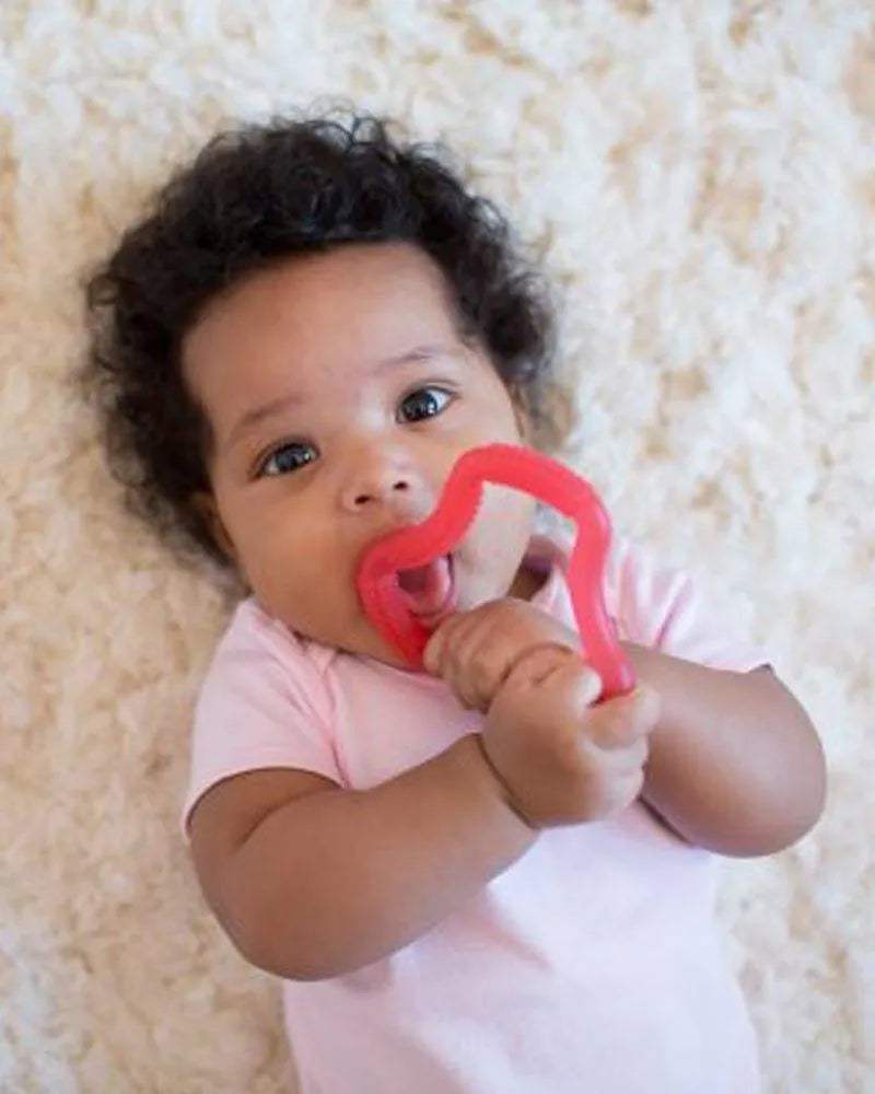 حلقة التسنين فليكسيز 3M+ من دكتور براون - أحمر - BABYBOSS
