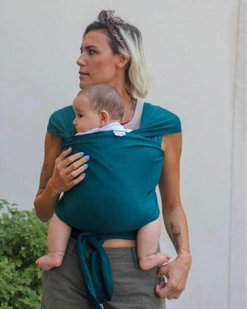 Echarpe de Portage Bébé Neko - Vert pétrole - Neko - Porte Bébé pour bébé Maroc -www.babyboss.ma