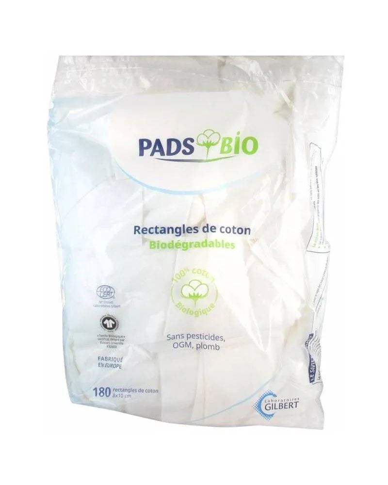 Gilbert Coton Pads Bio - Sachet de 180 Rectangles - Gilbert - Hygiène et Soin - Babyboss.ma