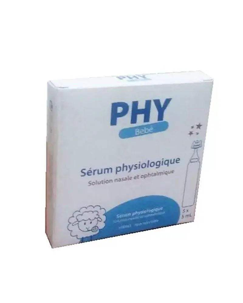 Gilbert PHY Sérum physiologique - Boite 5x5ml - Gilbert - Hygiène et Soin pour bébé Maroc -www.babyboss.ma