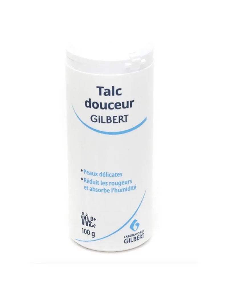 Gilbert Talc douceur, flacon poudreur 100g - Gilbert - Hygiène et Soin pour bébé Maroc -www.babyboss.ma