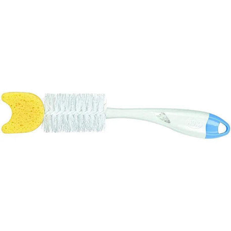 Goupillon pour biberon 2en1 avec éponge NUK - Bleu - NUK - Goupillons pour bébé Maroc -www.babyboss.ma