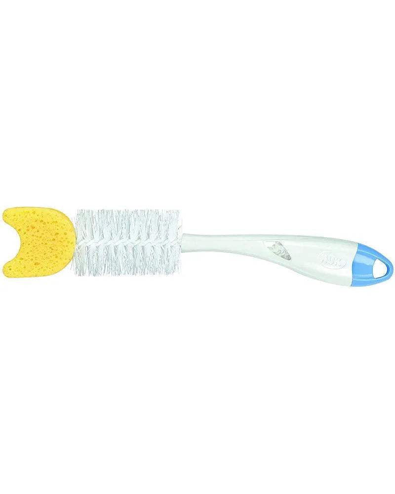 Goupillon pour biberon 2en1 avec éponge NUK - Bleu - NUK - Goupillons pour bébé Maroc -www.babyboss.ma
