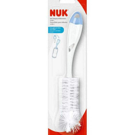 Goupillon Rince Biberon 2en1 NUK - Bleu - NUK - Goupillons pour bébé Maroc -www.babyboss.ma