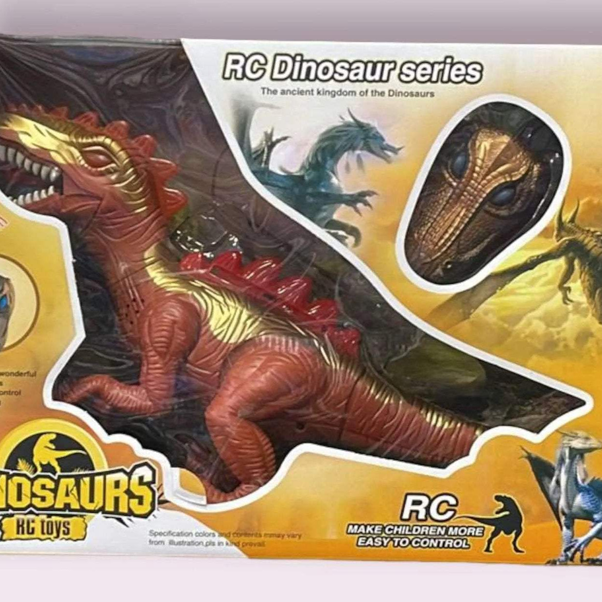 Grand dinosaure marcheur télécommandé avec des lumières étonnantes - flash - Jouets pour bébé Maroc -www.babyboss.ma