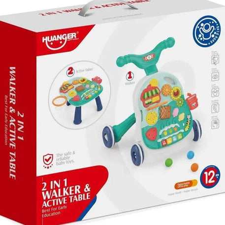 Huanger 2in1 Trotteur & Table d’apprentissage- huanger jouet pour bébé - Huanger - Trotteurs pour bébé Maroc -www.babyboss.ma