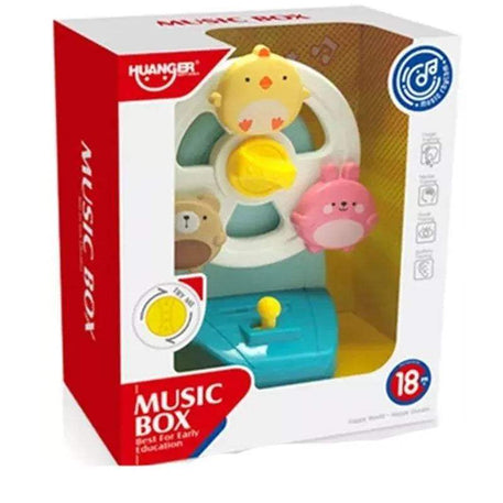 Huanger Box musical bleu animaux 18M+ - Huanger - Jouets Musicaux pour bébé Maroc -www.babyboss.ma