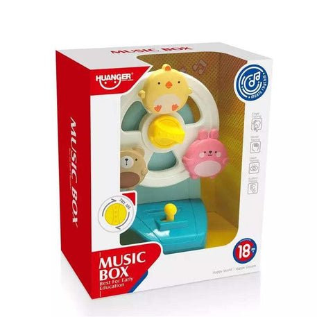 HUANGER - Box musical bleu animaux - Huanger - pour bébé Maroc -www.babyboss.ma