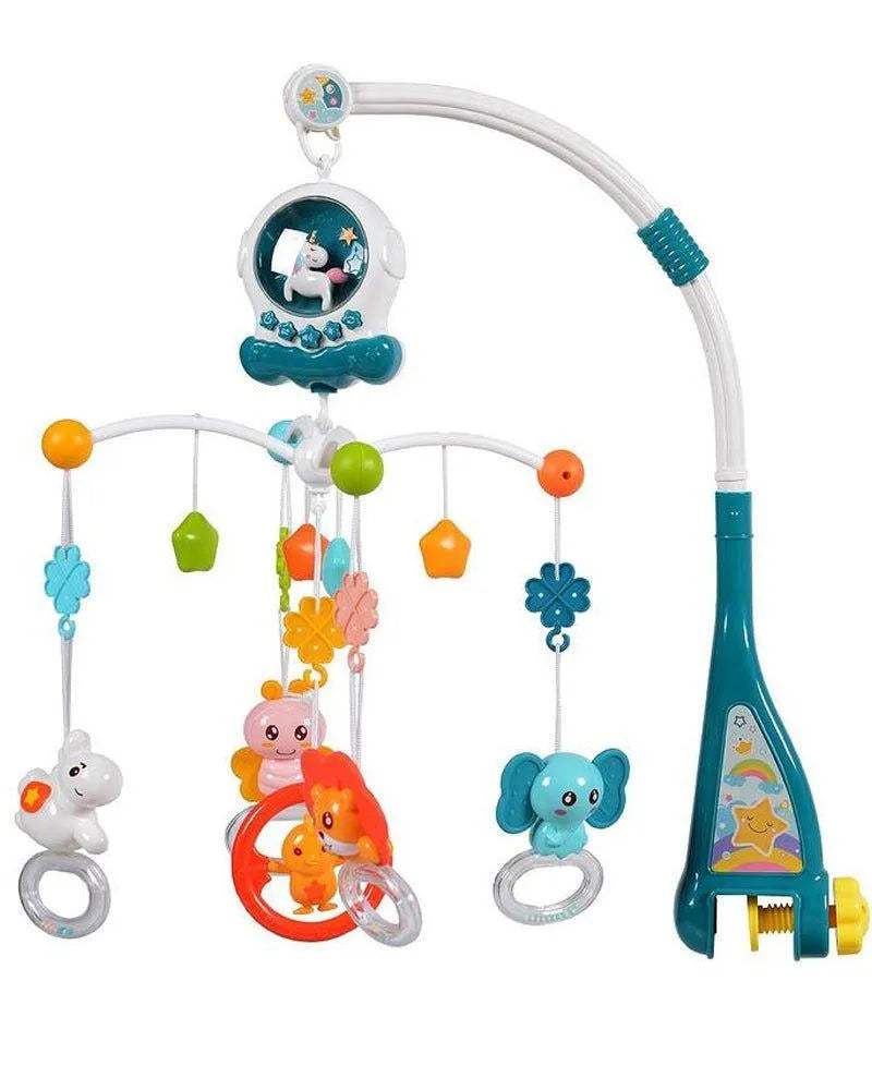 Huanger Mobile musical avec lumière et musique - Bleu - Huanger - Veilleuses pour bébé Maroc -www.babyboss.ma