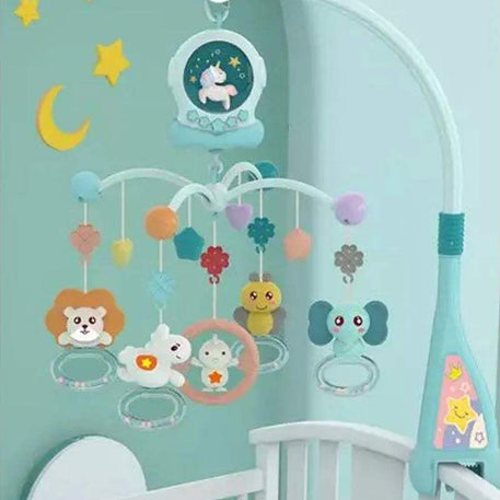 Huanger Mobile musical avec lumière et musique - Bleu - Huanger - Veilleuses pour bébé Maroc -www.babyboss.ma