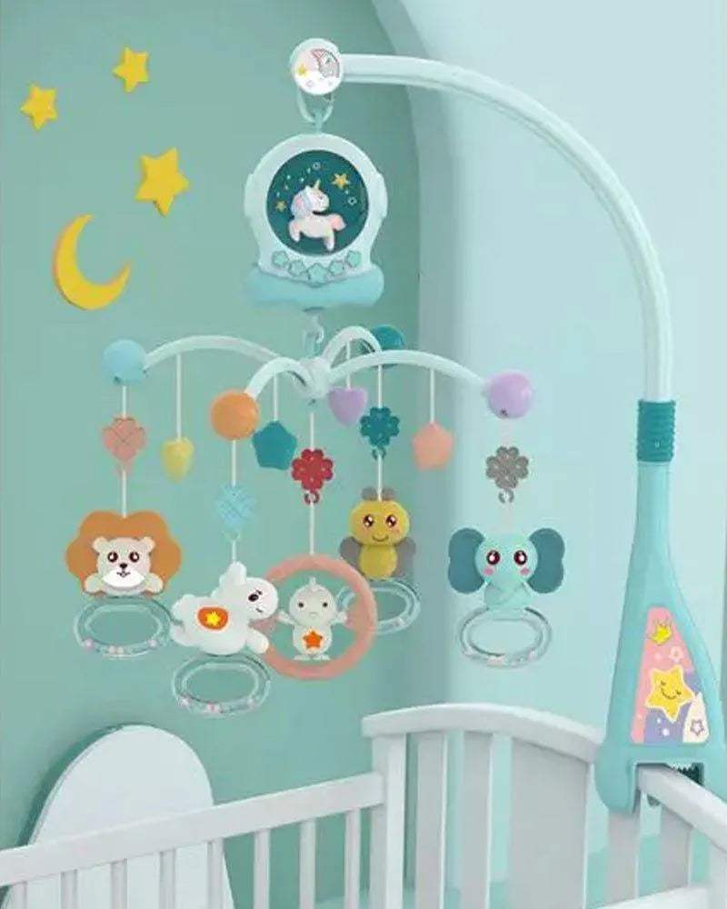 Huanger Mobile musical avec lumière et musique - Bleu - Huanger - Veilleuses pour bébé Maroc -www.babyboss.ma