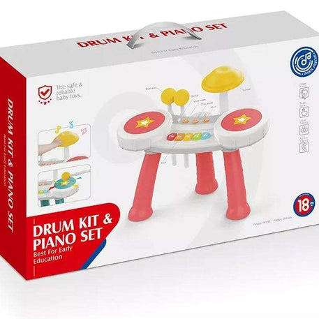 Huanger Piano Musicale & multifonctionnels Rouge 18M+ - Huanger - Jouets Musicaux pour bébé Maroc -www.babyboss.ma