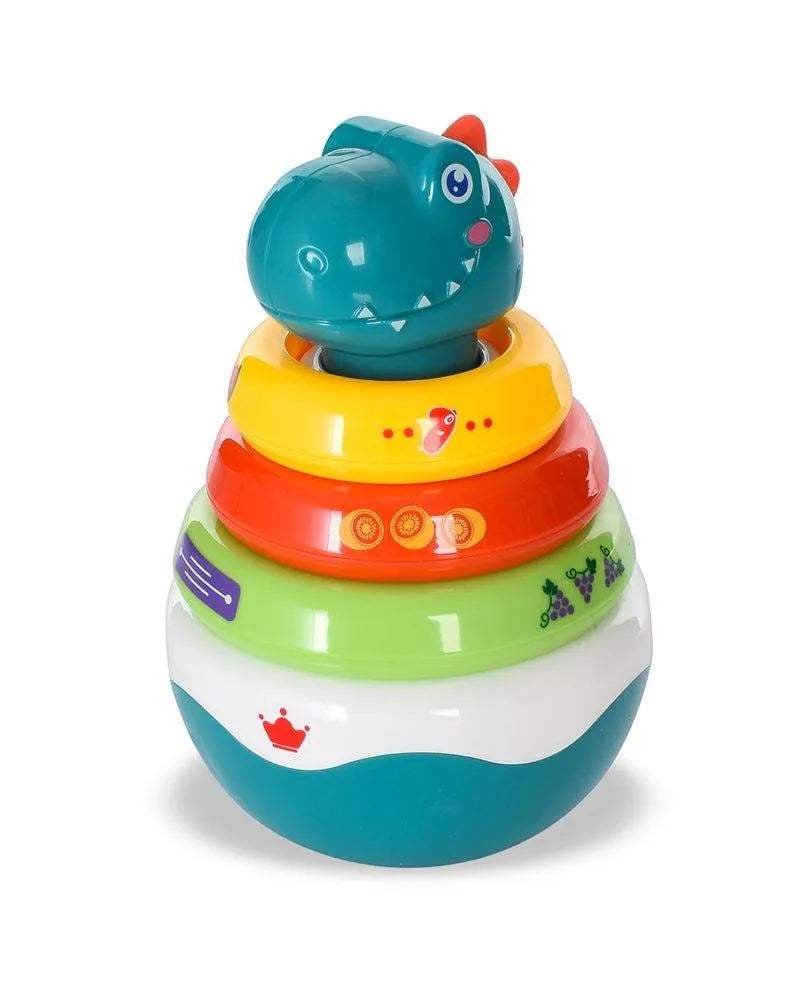 Huanger Pyramide Dinosaure 6M+ - Huanger - Jouets à empiler pour bébé Maroc -www.babyboss.ma