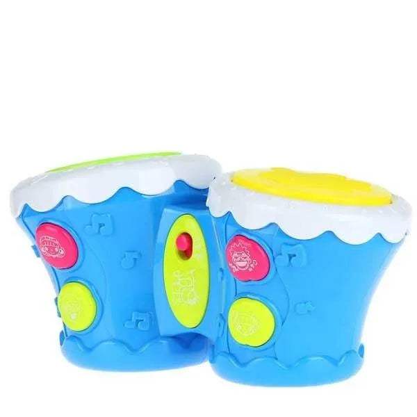 huanger-double-tambour-musical-bleu-babyboss-ma-huanger-pour-bebe-maroc-1 - Babyboss.ma -bebe-maroc