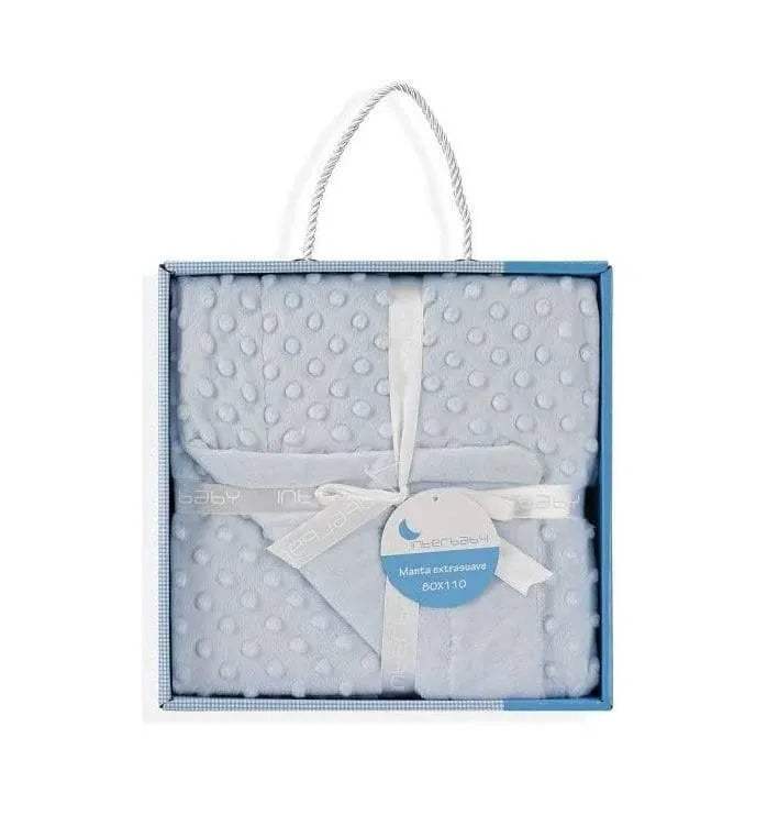 Interbaby couverture junior bulles 80 x 110 cm Bleu - Interbaby - pour bébé Maroc -www.babyboss.ma