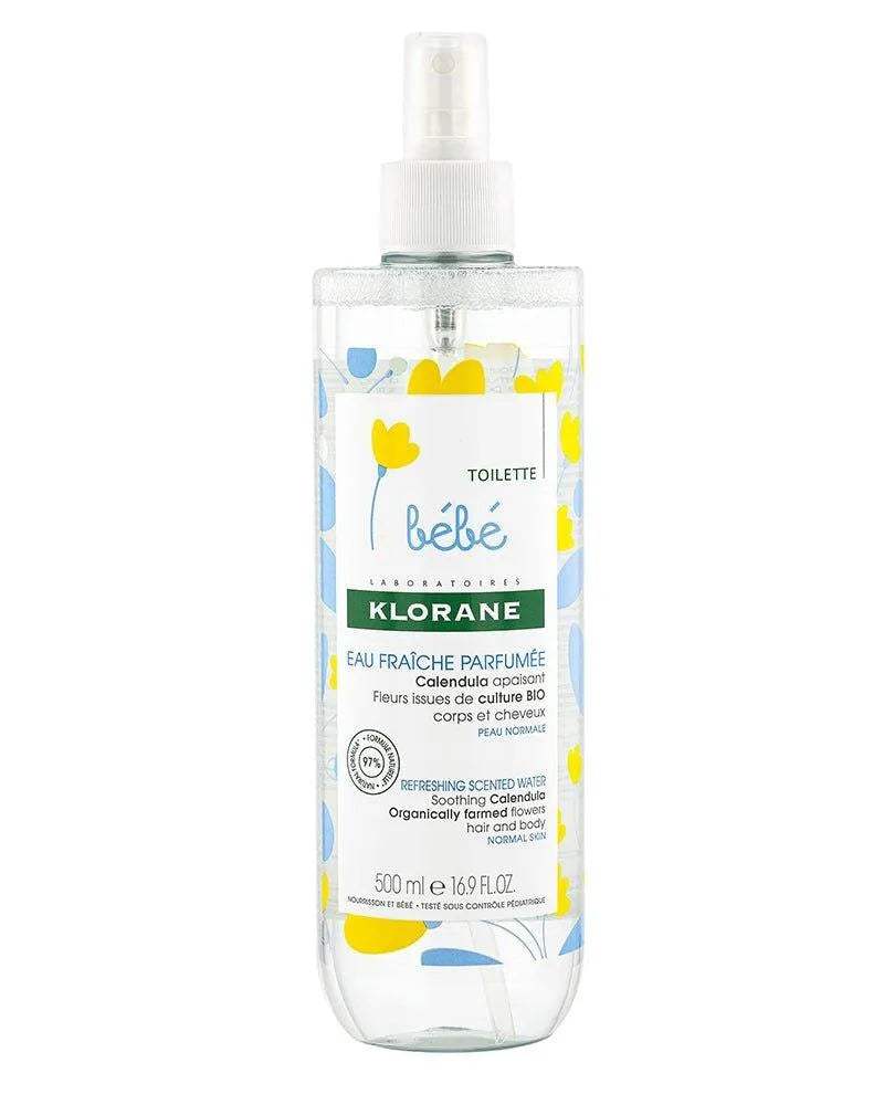 Klorane Bébé Eau fraîche parfumée au Calendula apaisant - 500ml - Klorane - Hygiène et Soin pour bébé Maroc -www.babyboss.ma