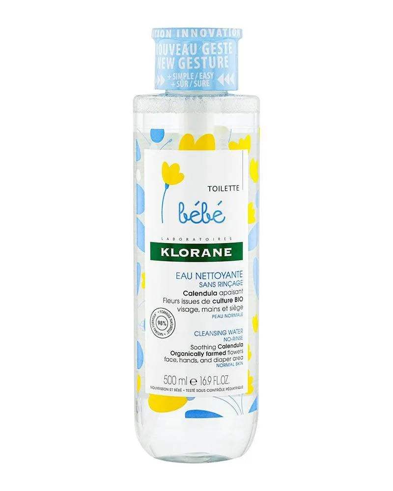 Klorane Bébé Eau nettoyante sans rinçage au Calendula apaisant - 500ml - Klorane - Hygiène et Soin pour bébé Maroc -www.babyboss.ma
