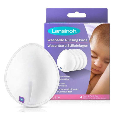 Lansinoh Coussinets d'allaitement lavables - 4 unités - Lansinoh - Coussinet d'allaitement pour bébé Maroc -www.babyboss.ma