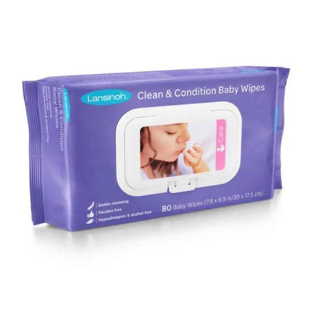 Lansinoh Lingettes à la Lanoline - 80 unités - Lansinoh - Hygiène et Soin pour bébé Maroc -www.babyboss.ma