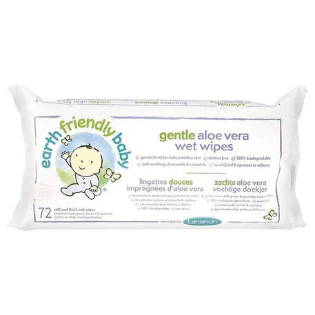 Lansinoh Lingettes Humides Gentle Aloe Vera - 72 unités - Lansinoh - Hygiène et Soin pour bébé Maroc -www.babyboss.ma